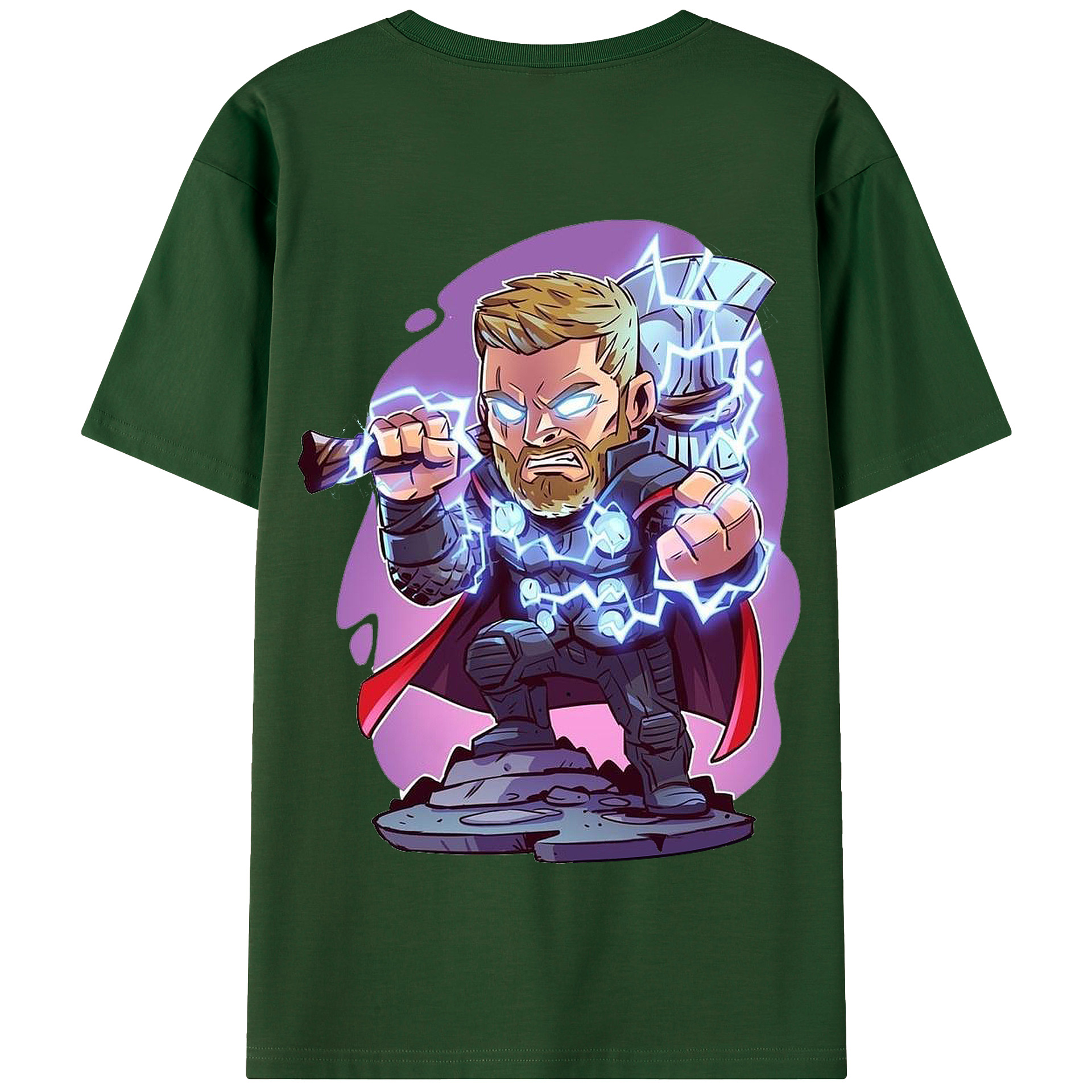 （画像用） アベンジャーズ The Avengers 綿100％半袖Tシャツ（背面プリント）